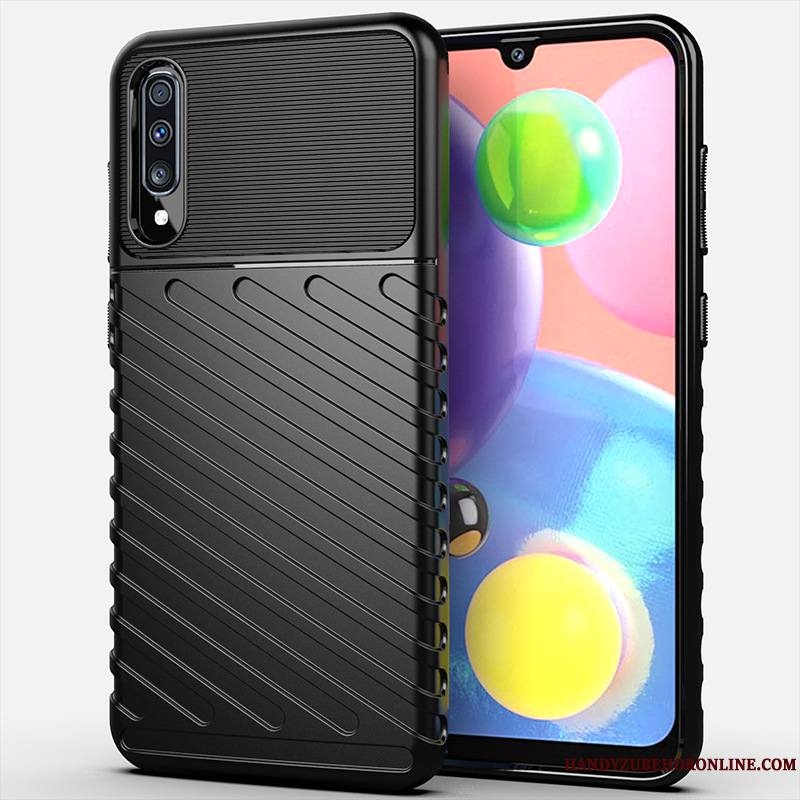 Samsung Galaxy A70s Vert Foncé Protection Étoile Fluide Doux Coque De Téléphone Étui Incassable