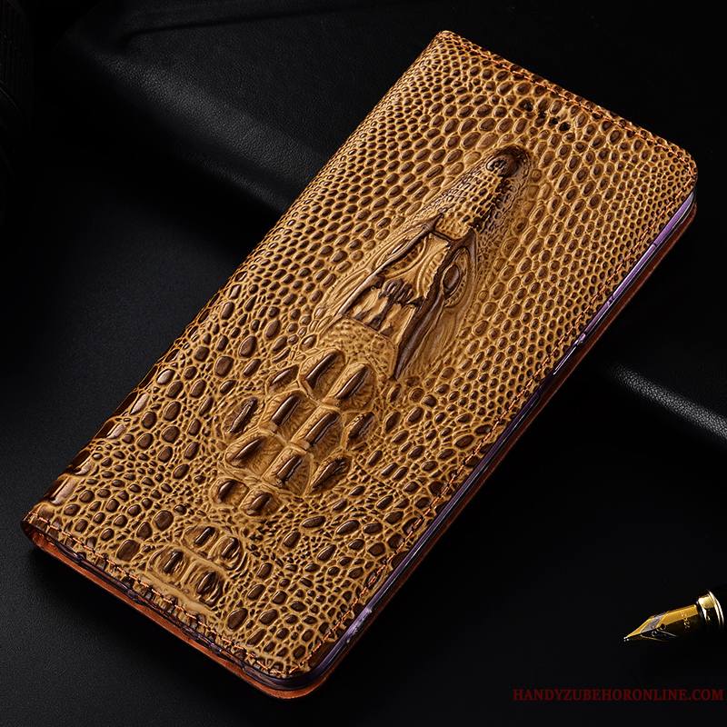 Samsung Galaxy A71 Coque Cuir Véritable Housse Tout Compris Protection Étui Crocodile Étoile