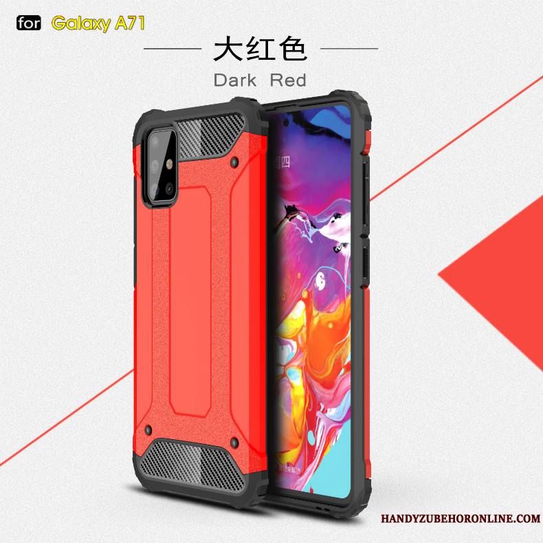 Samsung Galaxy A71 Coque De Téléphone Anneau Antidérapant Étoile Difficile Personnalité Étui