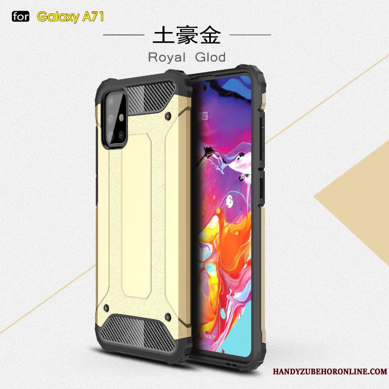 Samsung Galaxy A71 Coque De Téléphone Anneau Antidérapant Étoile Difficile Personnalité Étui