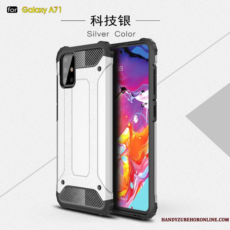 Samsung Galaxy A71 Coque De Téléphone Anneau Antidérapant Étoile Difficile Personnalité Étui