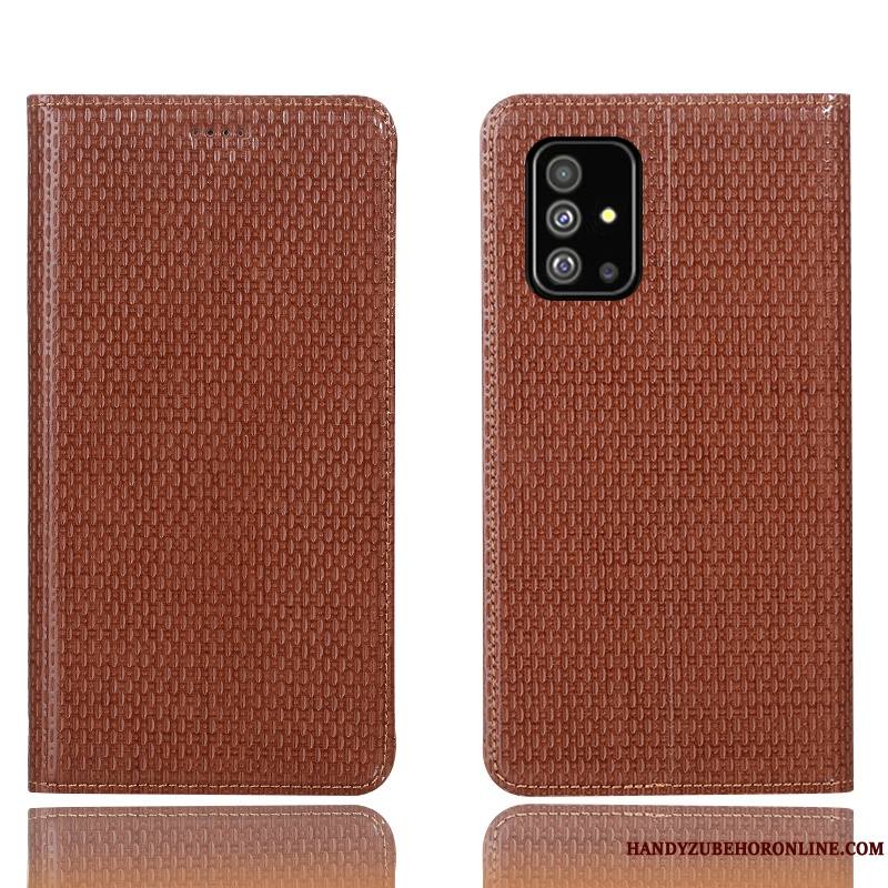 Samsung Galaxy A71 Coque Housse Incassable Protection Étui Bleu Étui En Cuir Tout Compris