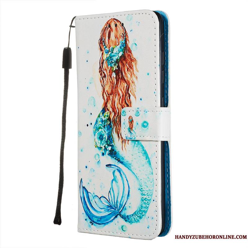 Samsung Galaxy A71 Coque Housse Personnalité Étui En Cuir Bleu Fluide Doux Étoile Téléphone Portable