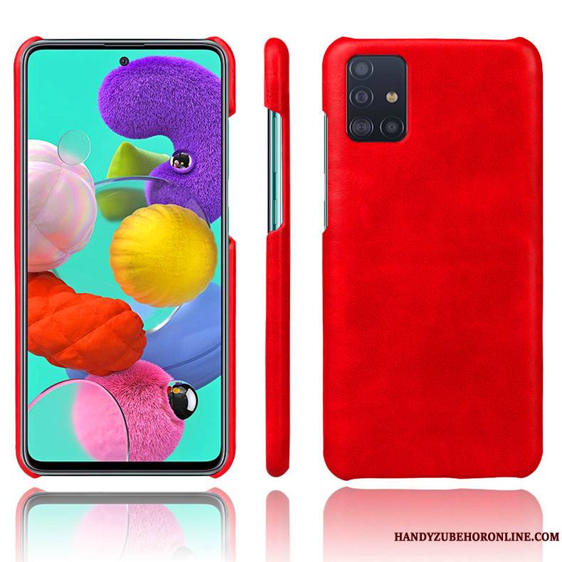 Samsung Galaxy A71 Coque Incassable Personnalité Protection Étoile Net Rouge Étui Créatif