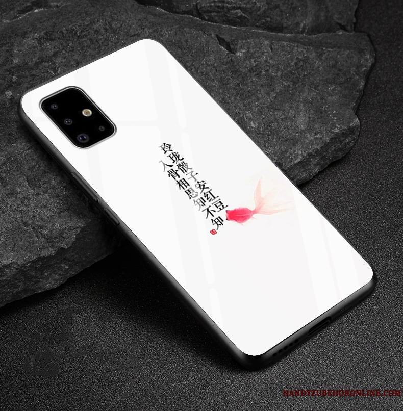 Samsung Galaxy A71 Mode Coque De Téléphone Verre Marque De Tendance Fluide Doux Dessin Animé Étoile