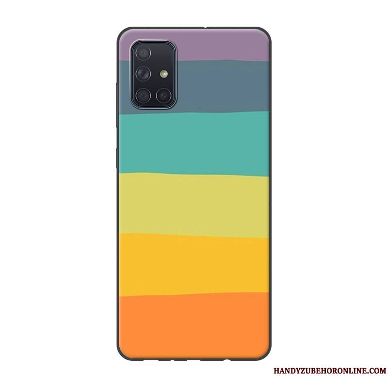 Samsung Galaxy A71 Étui Coque De Téléphone Paysage Multicolore Protection Peinture Étoile