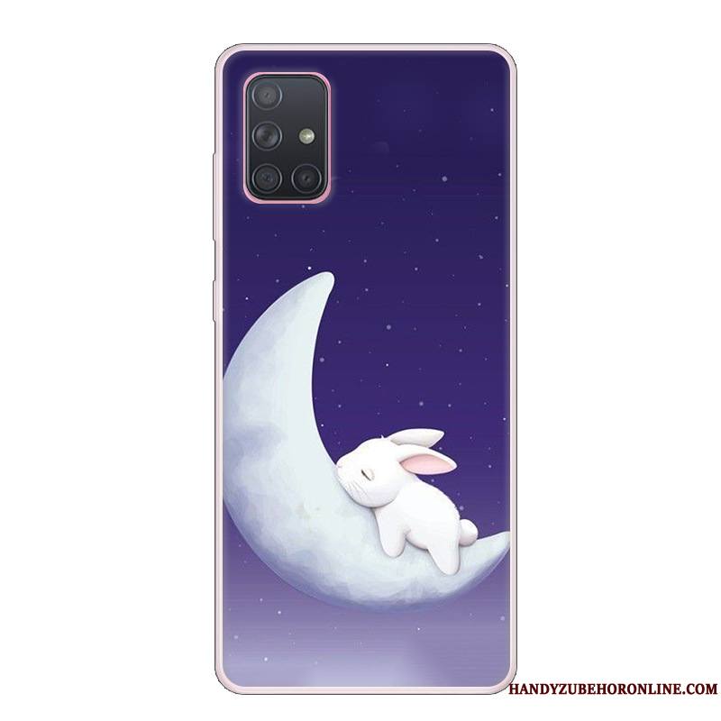 Samsung Galaxy A71 Étui Coque De Téléphone Étoile Violet Petit Incassable Protection