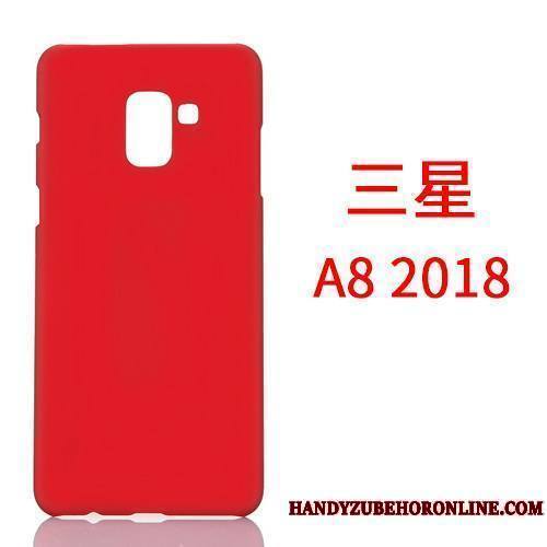 Samsung Galaxy A8 2018 Business Coque Délavé En Daim De Téléphone Incassable Jaune Téléphone Portable