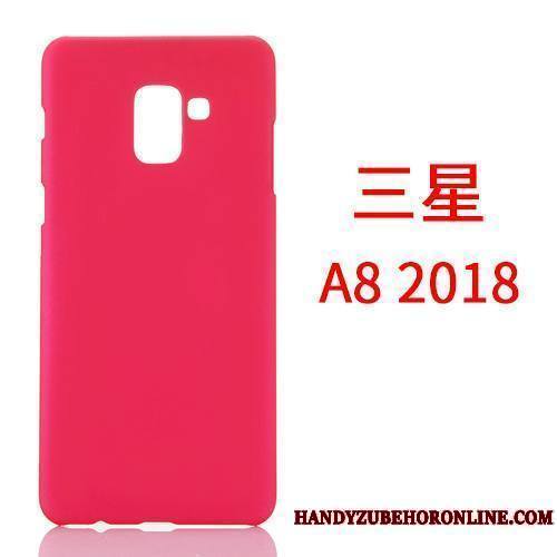 Samsung Galaxy A8 2018 Business Coque Délavé En Daim De Téléphone Incassable Jaune Téléphone Portable