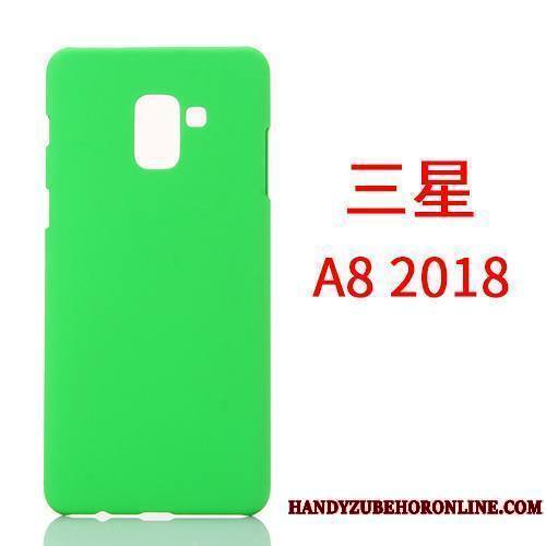 Samsung Galaxy A8 2018 Business Coque Délavé En Daim De Téléphone Incassable Jaune Téléphone Portable