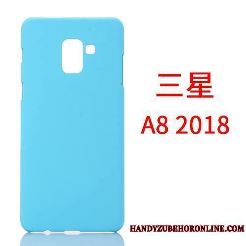 Samsung Galaxy A8 2018 Business Coque Délavé En Daim De Téléphone Incassable Jaune Téléphone Portable