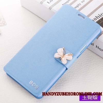 Samsung Galaxy A8 2018 Coque De Téléphone Fleurs De Papillons Étui En Cuir Étoile Incassable Housse Tout Compris