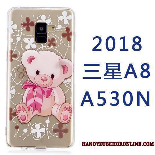 Samsung Galaxy A8 2018 Coque Tout Compris Silicone Étoile Ornements Suspendus Dessin Animé Créatif Étui