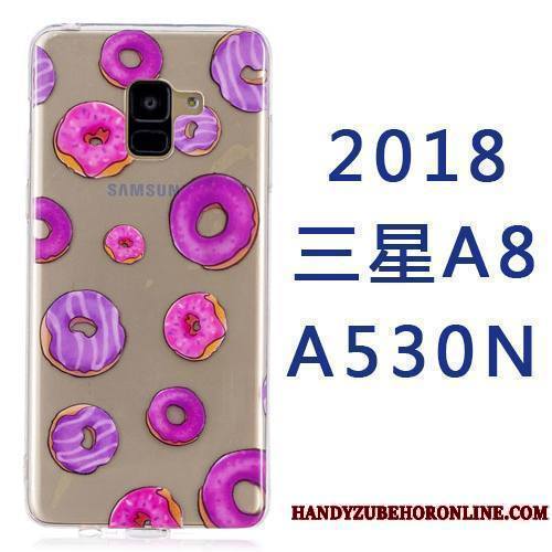 Samsung Galaxy A8 2018 Coque Tout Compris Silicone Étoile Ornements Suspendus Dessin Animé Créatif Étui