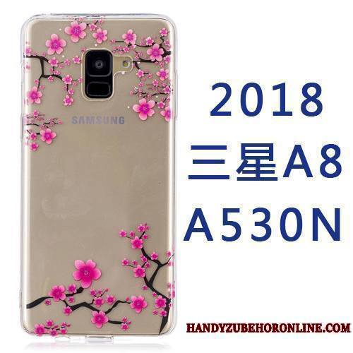 Samsung Galaxy A8 2018 Coque Tout Compris Silicone Étoile Ornements Suspendus Dessin Animé Créatif Étui