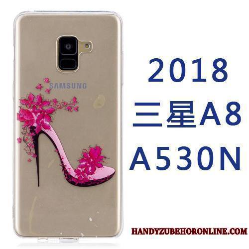 Samsung Galaxy A8 2018 Coque Tout Compris Silicone Étoile Ornements Suspendus Dessin Animé Créatif Étui