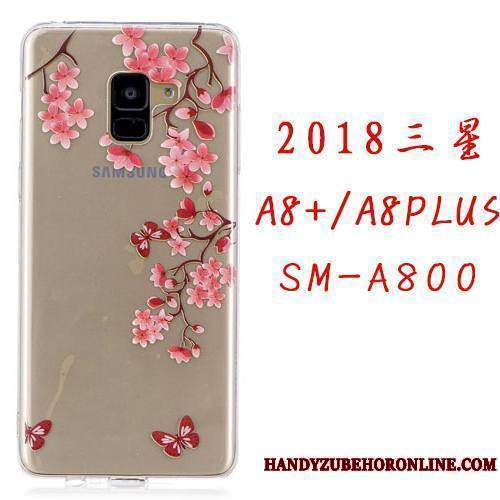 Samsung Galaxy A8 2018 Coque Tout Compris Silicone Étoile Ornements Suspendus Dessin Animé Créatif Étui