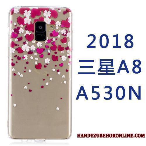 Samsung Galaxy A8 2018 Coque Tout Compris Silicone Étoile Ornements Suspendus Dessin Animé Créatif Étui