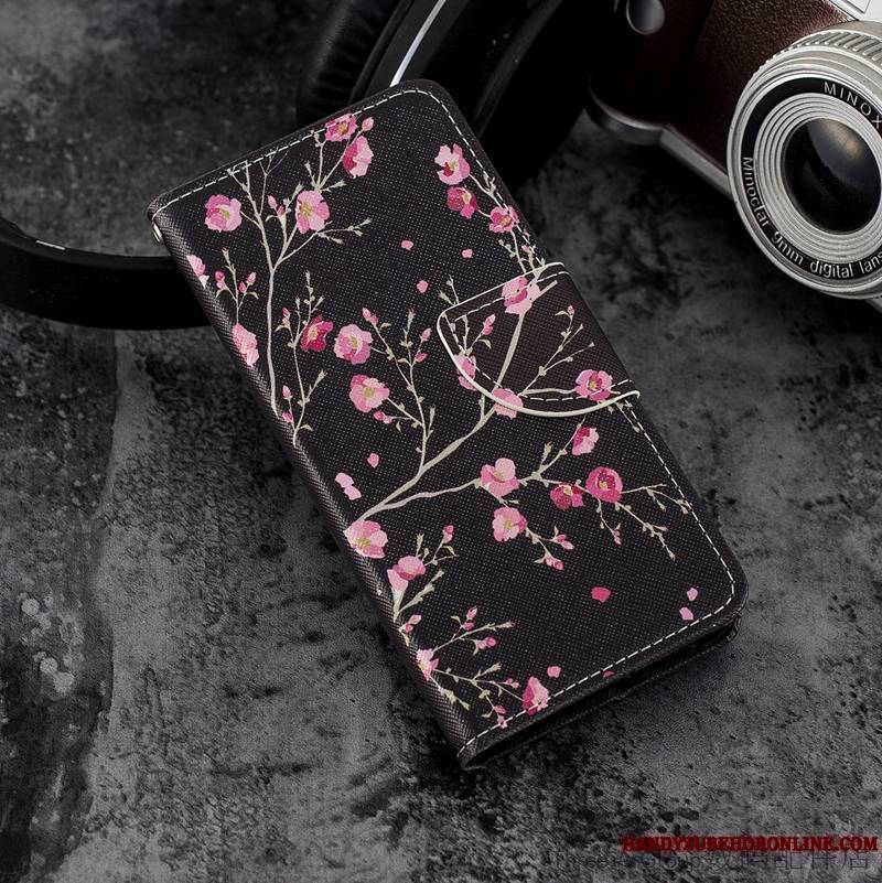 Samsung Galaxy A8 2018 Dessin Animé Coque De Téléphone Protection Étui En Cuir Housse Étoile Rose