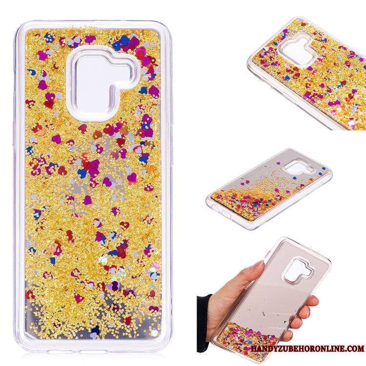 Samsung Galaxy A8 2018 Quicksand Étoile Coque De Téléphone Miroir Violet Incassable Tout Compris