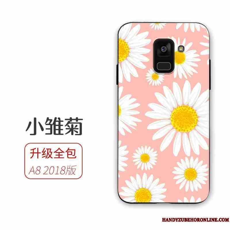 Samsung Galaxy A8 2018 Silicone Coque De Téléphone Citron Étoile Fluide Doux