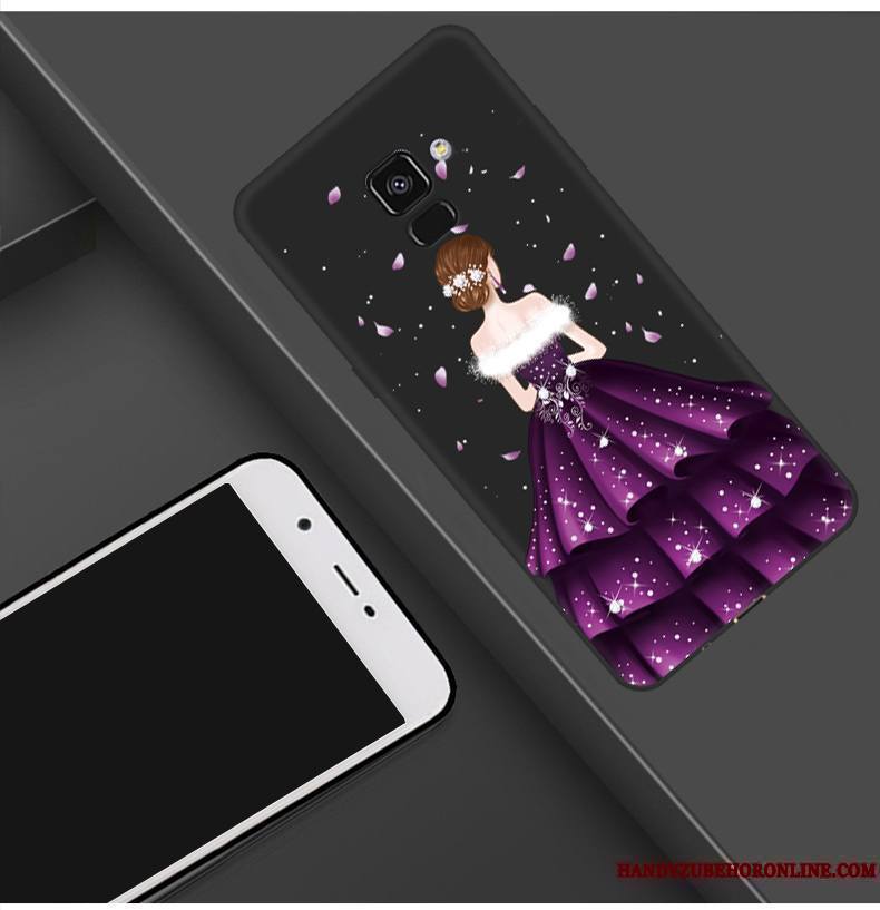 Samsung Galaxy A8 2018 Silicone Protection Incassable Personnalité Étoile Coque De Téléphone Délavé En Daim