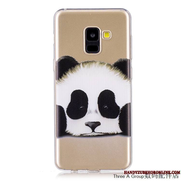 Samsung Galaxy A8 2018 Tout Compris Incassable Fluide Doux Étoile Jaune Coque De Téléphone Transparent