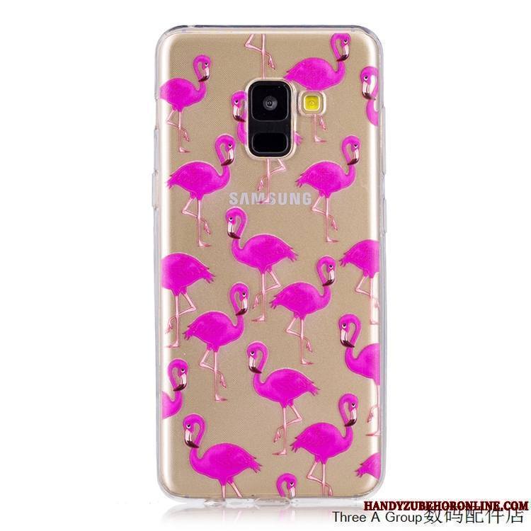 Samsung Galaxy A8 2018 Tout Compris Incassable Fluide Doux Étoile Jaune Coque De Téléphone Transparent