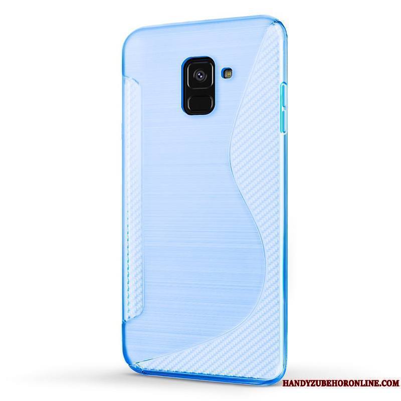 Samsung Galaxy A8 2018 Téléphone Portable Fluide Doux Protection Coque De Téléphone Étui Étoile Violet