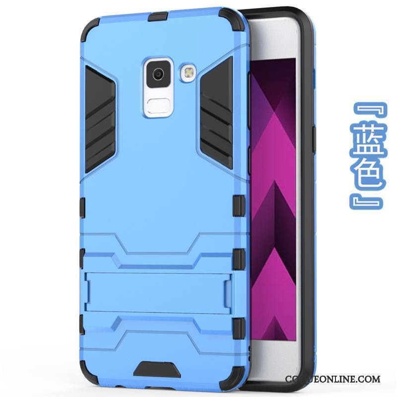 Samsung Galaxy A8+ Bleu Clair Incassable Coque De Téléphone Fluide Doux Étoile Étui Tendance