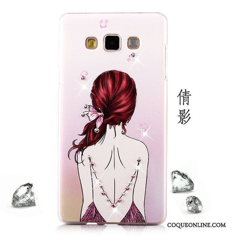 Samsung Galaxy A8 Coque Clair Mesh De Téléphone Protection Étoile Rose