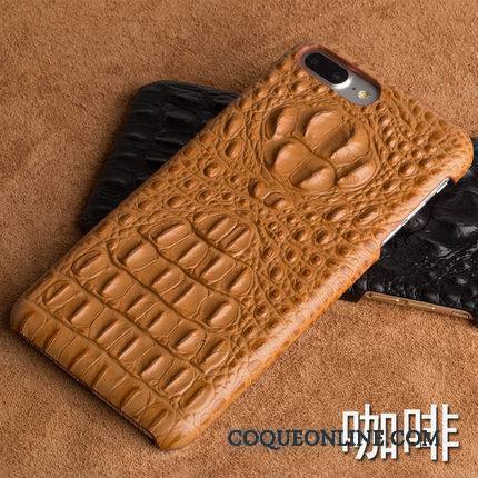 Samsung Galaxy A8+ Coque Cuir Véritable Luxe Dimensionnel Étoile Crocodile Modèle Fleurie Protection