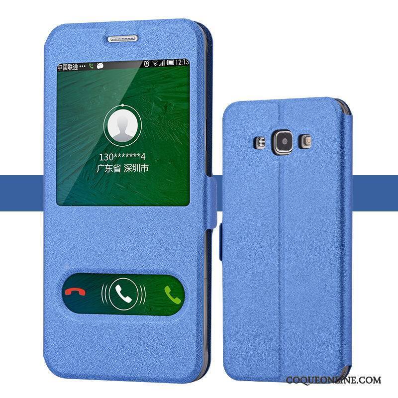 Samsung Galaxy A8 Coque De Téléphone Téléphone Portable Protection Housse Étui En Cuir Bleu Étoile