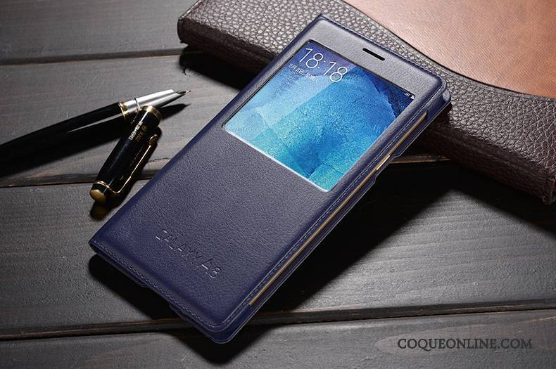 Samsung Galaxy A8 Coque Incassable Or Téléphone Portable Étui En Cuir De Téléphone Étoile