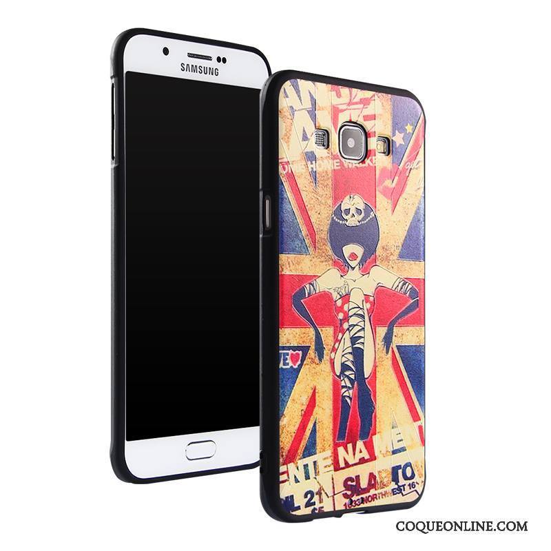 Samsung Galaxy A8 Coque Étoile Dessin Animé Protection Ornements Suspendus Silicone Fluide Doux Étui