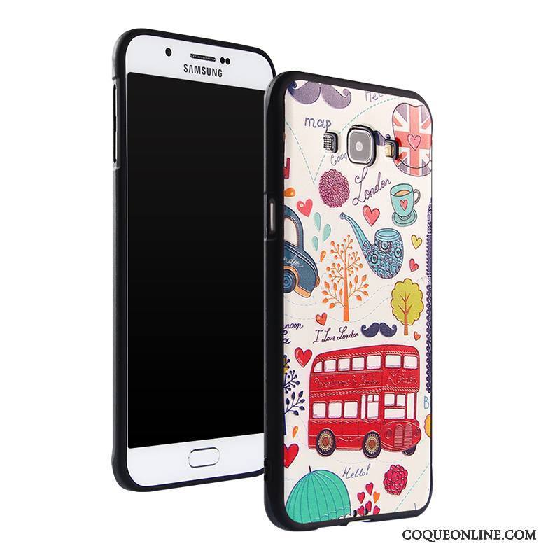 Samsung Galaxy A8 Coque Étoile Dessin Animé Protection Ornements Suspendus Silicone Fluide Doux Étui