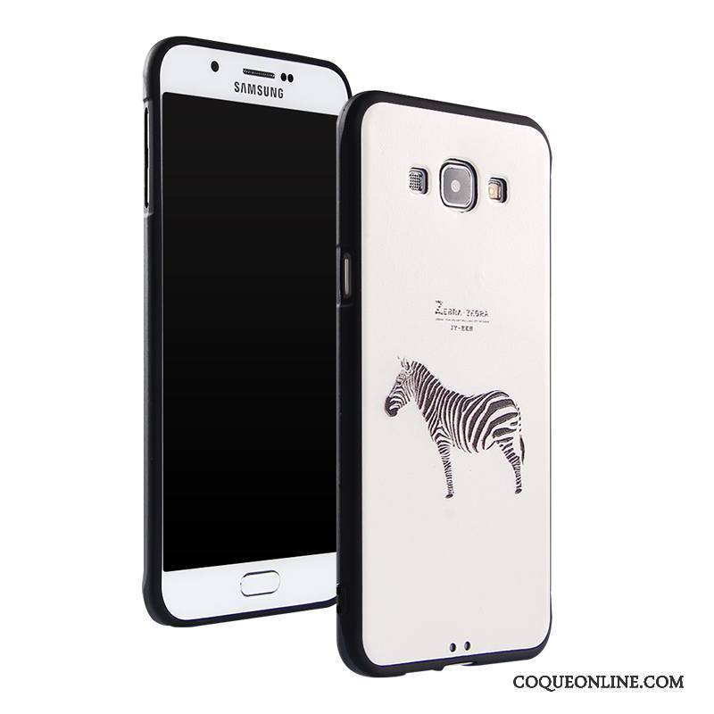 Samsung Galaxy A8 Coque Étoile Dessin Animé Protection Ornements Suspendus Silicone Fluide Doux Étui