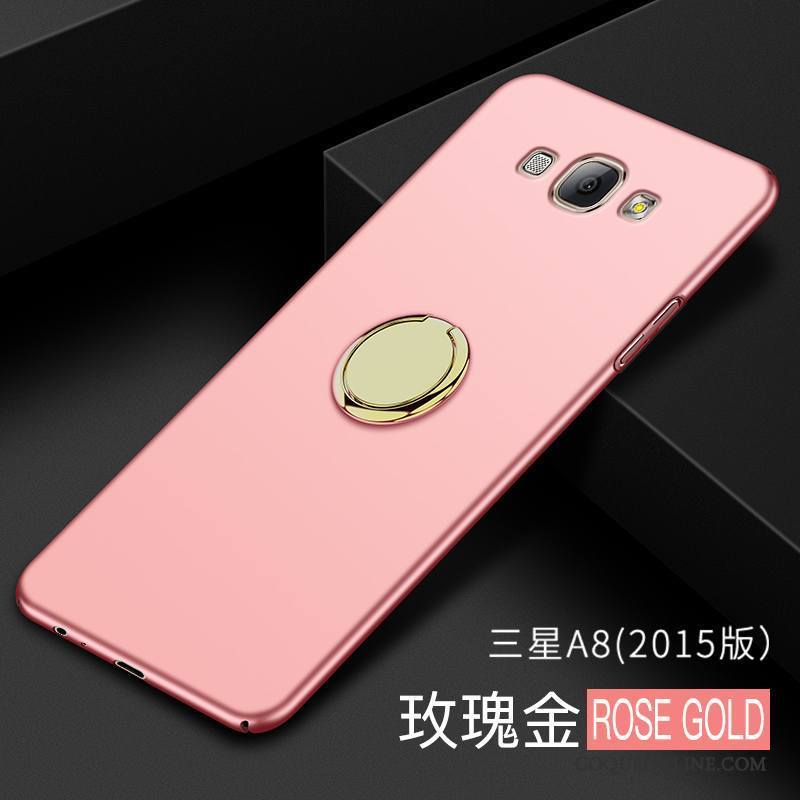 Samsung Galaxy A8 Coque Étoile Personnalité Incassable Difficile Créatif Protection Or Rose