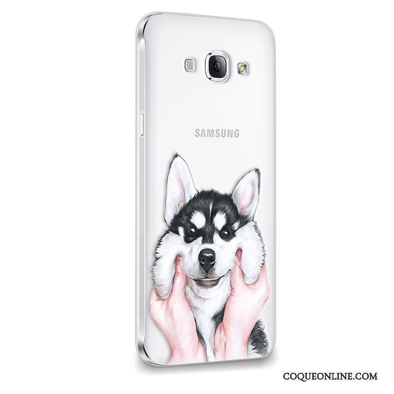 Samsung Galaxy A8 Coque Étoile Tendance Fleurs Silicone Protection Charmant Vert