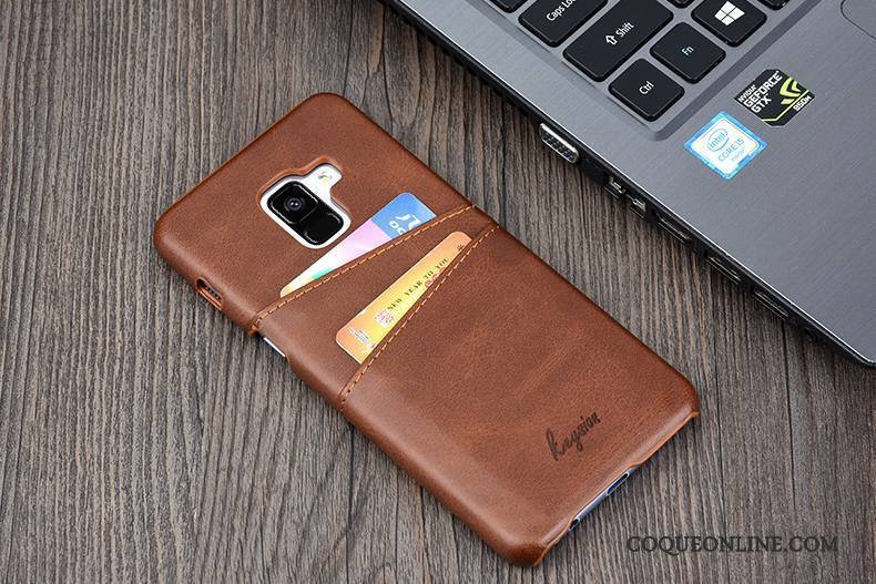 Samsung Galaxy A8 Cuir Protection Étoile Coque De Téléphone Portefeuille Étui