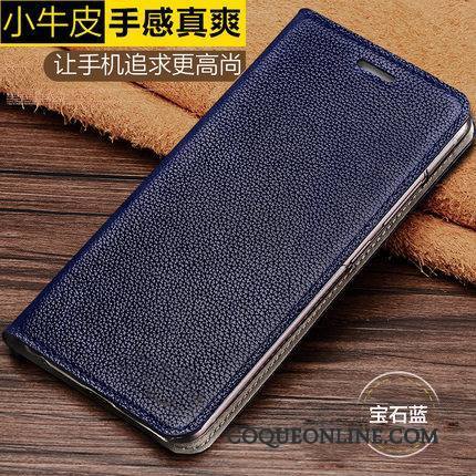 Samsung Galaxy A8+ Cuir Véritable Business Coque De Téléphone Vintage Étui Personnalisé