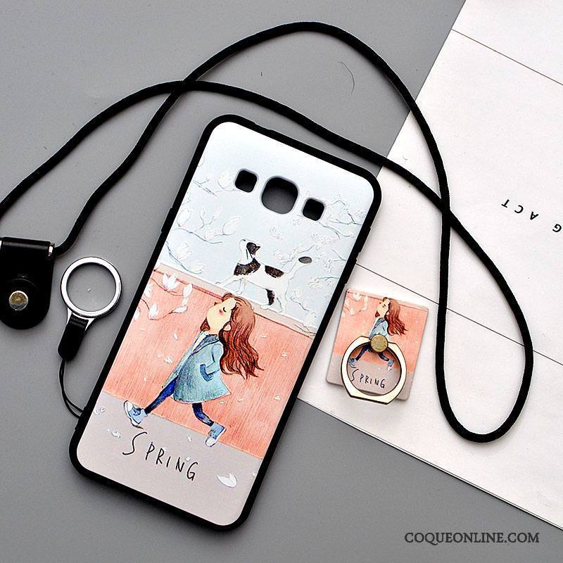 Samsung Galaxy A8 Fluide Doux Étui Support Coque Étoile Jaune De Téléphone