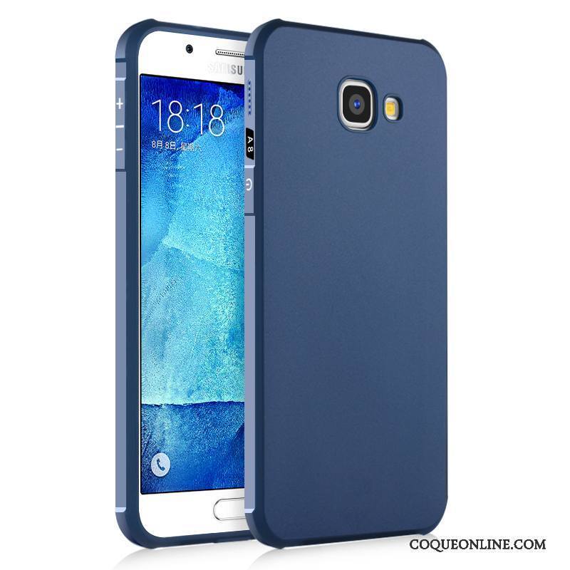 Samsung Galaxy A8 Protection Coque De Téléphone Fluide Doux Silicone Délavé En Daim Étoile Incassable