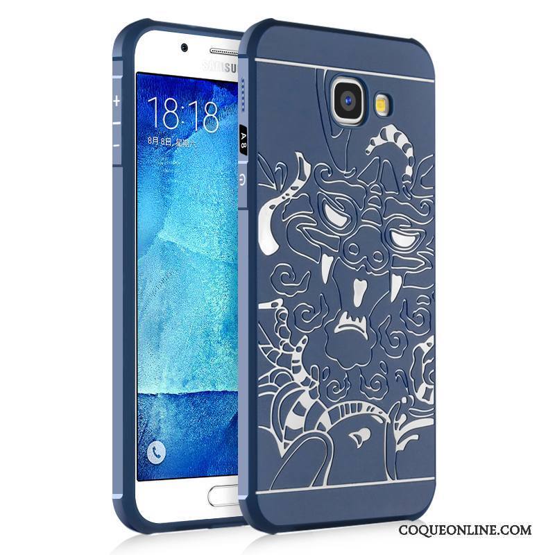 Samsung Galaxy A8 Protection Coque De Téléphone Fluide Doux Silicone Délavé En Daim Étoile Incassable