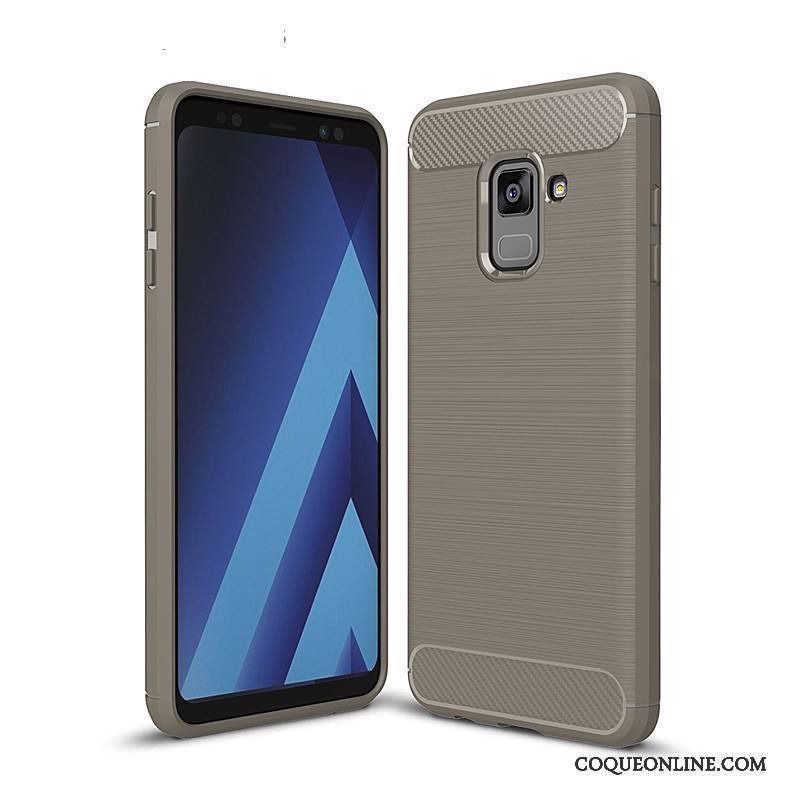 Samsung Galaxy A8+ Protection Coque Étui Fluide Doux Fibre Tout Compris Incassable