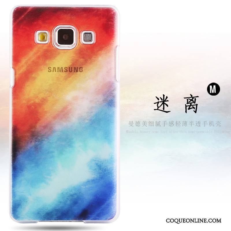 Samsung Galaxy A8 Rose Protection Étui Peinture Difficile Coque Étoile