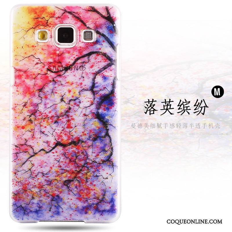 Samsung Galaxy A8 Rose Protection Étui Peinture Difficile Coque Étoile