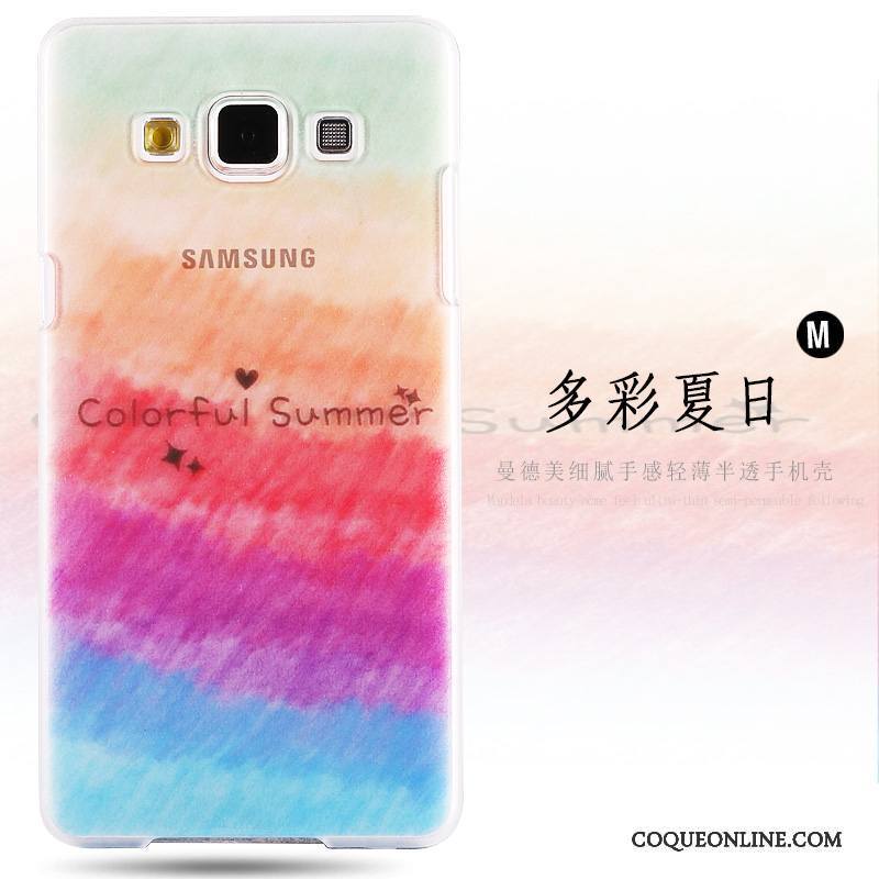 Samsung Galaxy A8 Rose Protection Étui Peinture Difficile Coque Étoile