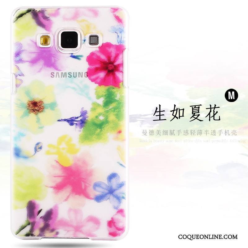 Samsung Galaxy A8 Rose Protection Étui Peinture Difficile Coque Étoile