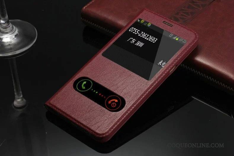 Samsung Galaxy A8 Téléphone Portable Étoile Noir Étui En Cuir Housse Protection Coque De Téléphone
